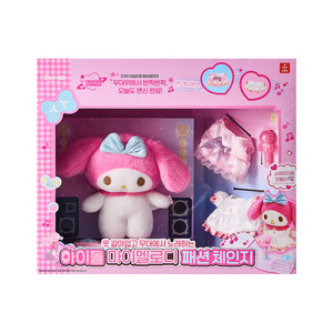 Poupée en peluche Sanrio Idol My Melody, 31 cm, ensemble de vêtements interchangeables pour filles, thème musical - Product Image 1