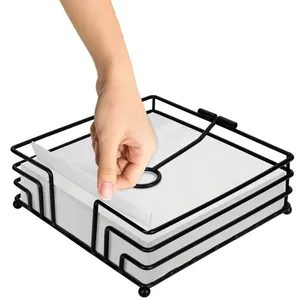 Customizable Modern Lightweight <b>Mirror</b> Polish Stainless Steel Handmade Napkin Holder Top <b>Tabletop</b> Tissue Box Custom Logo for - Product Image 3