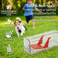 Piège à souris en plastique X-pest amélioré, capture et libération vivantes, déclencheur à pédale haute sensibilité, piège à souris et à rats en plastique sans cruauté