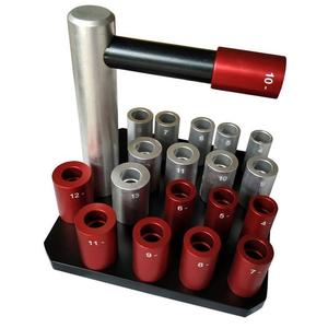 Mandril de Diseño para Anillos de Cera de la Mejor Calidad, Tamaño Completo 4-13 con Soporte, Fundas de Aluminio para Herramientas de Joyería - Product Image 1