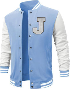 Veste de baseball universitaire à manches longues pour homme, col montant, qualité supérieure, tenue tendance, vestes universitaires pour homme - Product Image 2