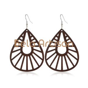 Pendientes de araña vintage de latón hechos a mano para mujer-Joyería elegante ligera de estilo bohemio - Product Image 1