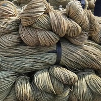 Herbe de mer naturelle torsadée écologique, matière première pour paniers, applications béton et filage, Vietnam