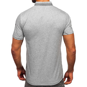 Polos transpirables de alta calidad para hombre con manga corta, último estilo, cuello vuelto, estampado sólido, novedad de verano - Product Image 2