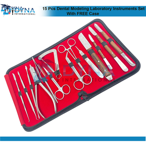ชุดเครื่องมือทันตกรรม15ชิ้นสำหรับห้องปฏิบัติการฟรีเคสเกรดเยอรมัน - Product Image 3