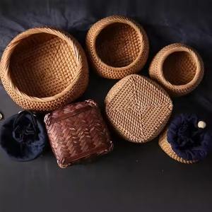 Cesta de almacenamiento Premium hecha a mano de ratán, el más vendido en Vietnam - Product Image 5