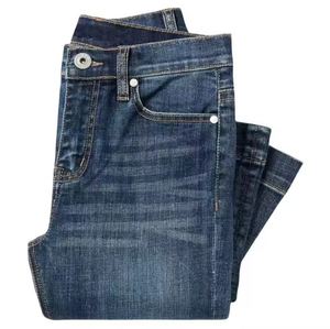 Pantalones vaqueros de punto reforzado para hombre, ropa de trabajo de mezclilla duradera, suministro de fábrica OEM - Product Image 4
