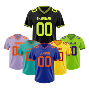 เสื้อเจอร์ซีย์อเมริกันฟุตบอลสั่งทำเสื้อเจอร์ซีย์สไตล์ใหม่ปักลาย - Product Image 2