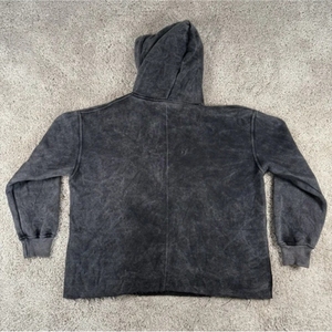 Sweat à capuche pour homme personnalisé de haute qualité, style streetwear d'hiver, effet délavé, brodé, 2 pièces, doublure en coton, style vintage - Product Image 2
