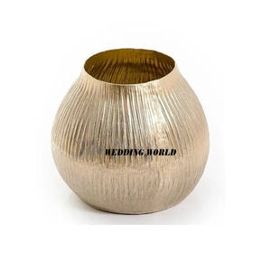 Haute Qualité Designer Métal Fleur Vase Noir Fini En Gros Nouveau Porte-Fleur Vente Chaude En Gros Métal Pot De Fleur - Product Image 4