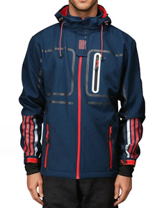 Vente en gros Veste coupe-vent imperméable à l'eau avec fermeture à glissière et poignets élastiques pour hommes Musthave Outwear Veste coupe décontractée avec logo personnalisé - Product Image 1