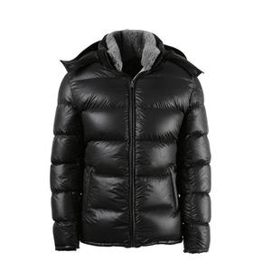 Custom Thick Canvas Puffer <b>Jackets</b> Unisex Winter Wear Wholesale <b>Men's</b> Hooded Waterproof Stand Reversible High Street Style - Product Image 3