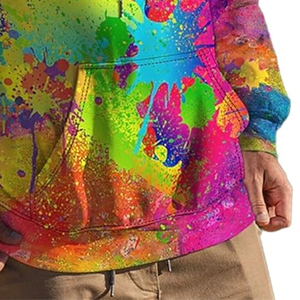 Sweat-shirt à capuche pull personnalisé avec ajouter votre propre texte et conception Sweat-shirt personnalisé pour hommes-Impression numérique de printemps - Product Image 6