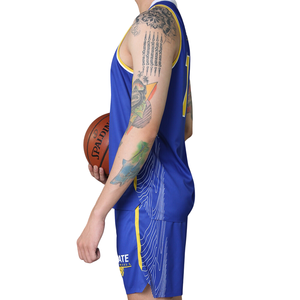 Uniforme de Baloncesto Sublimado con Impresión de Bajo Pedido Mínimo, Tela 100% Poliéster, Ropa de Baloncesto de Talla Grande, Personalizable con Nombre/Número - Product Image 4