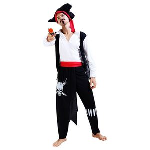 Costumes de films et de séries TV pour adultes, cosplay d'Halloween, costume de pirate simple pour homme, costume de pirate des Caraïbes - Product Image 3