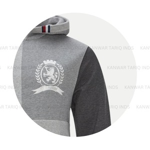 Sudadera con capucha estampada para hombre, ropa deportiva, Sudadera con capucha de felpa francesa, chaqueta de piel sintética con cremallera completa sólida, jersey de lana Polar de invierno con cremallera - Product Image 4