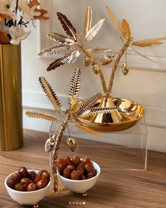 Plateaux de service de luxe modernes de qualité supérieure Plateaux décoratifs de couleur personnalisés multifonctionnels détachables - Product Image 3