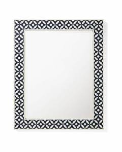 2025 Art Deco Rectangular Handmade Bone Inlay Wall <b>Mirror</b> <b>Frame</b> New Style Wall Hanging for Bedroom New Year Gift Idea - Product Image 4