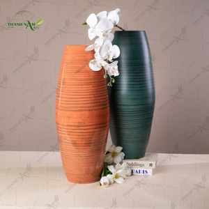 Jarrón de Mesa Art Deco Enrollado de Bambú Hecho a Mano, Personalizable, Ecológico, Duradero y Decorativo - Product Image 1