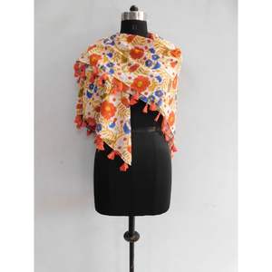 Pañuelo de playa de algodón con estampado de bloque de mano indio, sarong grande, pañuelo de algodón con estampado de bloque de mano indio, sarongs de playa, bufanda de verano - Product Image 2