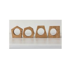 Différentes formes Rond de serviette en bois Forme ronde Rond de serviette en bois massif de haute qualité de dessus de table de meilleure qualité - Product Image 5