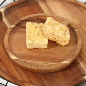 Eco-Friendly Round Wood Plate for Serving & Dining for Weddings & Kitchen Use Wooden <b>Tabletop</b> by glowin fashion - Product Image 5