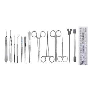 ชุดอุปกรณ์เย็บแผลผ่าตัดแบบมืออาชีพ REGENSIS SURGICAL 13 ชิ้น ผลิตจากเหล็กกล้าไร้สนิม ได้รับการรับรองมาตรฐาน CE ระดับ Class II เหมาะสำหรับการฝึกอบรมนักศึกษา - Product Image 1