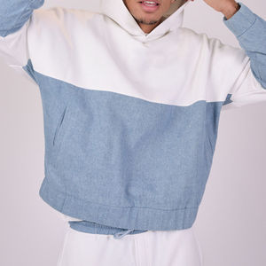 Conjunto de sudaderas con capucha para correr para hombre de poliéster y algodón de peso pesado sólido de alta calidad, chándales de entrenamiento al aire libre personalizados impresos - Product Image 5