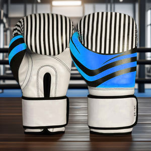 OEM Venta caliente PU cuero personalizado Color 4oz 6oz 8oz alta calidad Blanco entrenamiento guantes de boxeo para competiciones profesionales - Product Image 1
