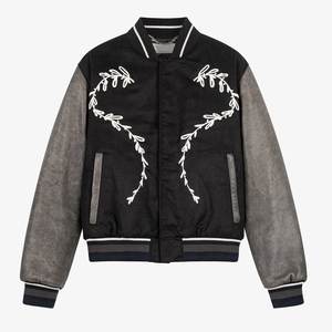 Vente en gros de vestes pour hommes universitaires avec broderie personnalisée vestes tendance pour homme de lettres vestes de printemps décontractées pour homme respirantes - Product Image 1