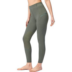 Nueva moda de mujer Khaki Riding Jodhpurs Leggings transpirables Primavera Otoño Equitación Pantalones casuales de secado rápido Ecuestre - Product Image 1