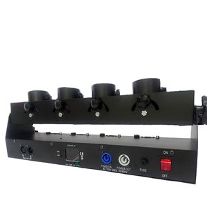 Cañón de Confeti Multicolor Fogsea C300 de 4 Disparos y 6 Canales DMX con Control Remoto Inalámbrico, Diseño Metálico de 300W para Bodas, Fiestas y Espectáculos de DJ - Product Image 3