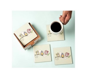 Ensemble de 5 sous-verres antiques en bois faits à la main de style nouveau avec une qualité supérieure supplémentaire à des tarifs très bon marché - Product Image 1