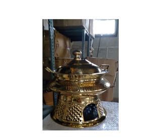 Plato de frotamiento de latón de diseño personalizado de alta calidad, calentador de alimentos hecho a mano, juego de vajilla de alta demanda, proveedor al por mayor - Product Image 3