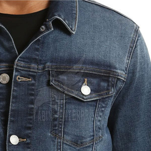 Chaqueta de Mezclilla Estilo Urbano para Hombre, Invierno 2025, Personalizada, Casual, de Alta Calidad, Transpirable, con Cuello Mao, Gruesa, de Algodón - Product Image 4