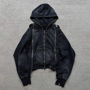 Conjunto Deportivo Personalizado con Logotipo y Pedrería 2026, Sudadera con Capucha y Pantalones Deportivos Unisex para Hombre - Product Image 2