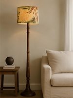 Lampe sur pied en bois vintage, lampe de sol rustique, décoration d'intérieur, éclairage de salon, vente en gros OEM