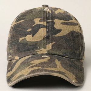 OEM ODM Casquette de baseball en tissu structuré à 6 panneaux avec broderie de logo personnalisé de haute qualité Casquette de sport camouflage pour les activités de plein air - Product Image 4