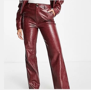 Pantalons en cuir pour femmes grande taille, taille haute, décontractés, extensibles, skinny, taille élastique, imprimé peau de serpent, pantalon en cuir - Product Image 3