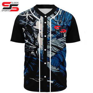 Haute qualité personnalisé 2025 rétro Cub neutre maillots de Baseball vendre des chemises à manches courtes de Baseball vierges - Product Image 3