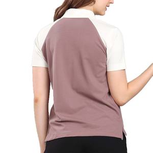 Suéter Informal de Manga Corta Transpirable para Mujer, Estilo Urbano, con Bloques de Color y Logotipo Personalizado Bordado - Product Image 2