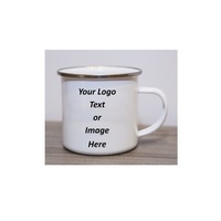 Mugs en métal personnalisés avec revêtement émaillé vert pour la maison et l'hôtel tasse de verres au design unique pour la cuisine et la table