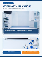 Équipement de chirurgie vétérinaire YYF SM1100 10mm 37cm, Scie-ligature laparoscopique à mâchoires droites autoclavable