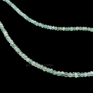 Collar de cuentas de Rondelle facetadas de Aguamarina, collar de cuentas de Aguamarina Natural para hacer joyas, collar delicado para mujer, VENTA - Product Image 5