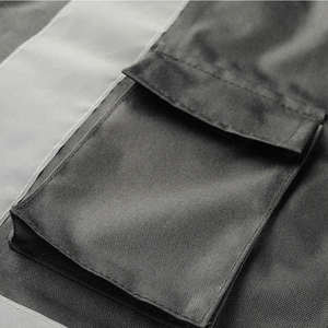 Vestes de sécurité réfléchissantes haute visibilité ANSI Classe 2 pour hommes, coupe-vent, imperméables, doublure polaire, logo LED clignotant, séchage rapide - Product Image 6