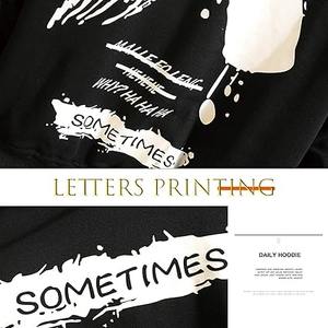 Sudadera con capucha de calle de gran tamaño de alta calidad personalizada para hombres Bold X Graphic Back Design Screen Printed Artistic Hooded - Product Image 4