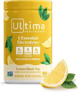 Ultima Replenisher Poudre d'électrolytes quotidienne - Thé noir au citron, 90 portions - Product Image 4
