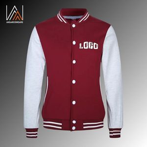 Blouson de baseball unisexe court en laine pour homme, style universitaire, idéal pour l'hiver, vente en gros, pour couple, style Letterman, OEM - Product Image 1
