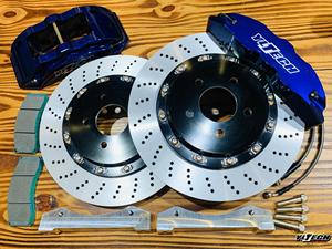 YLTECH kaliper rem cakram 6 Piston, kaliper Piston tempa dua potong untuk kendaraan Model X5 dan X3