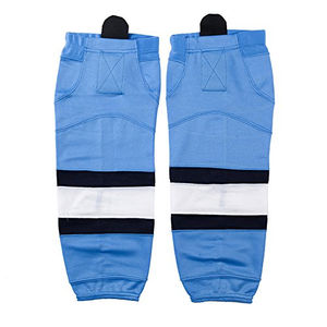 Chaussettes de hockey sur glace en tissu doux personnalisées, vente en gros directe d'usine avec impression de nom d'équipe OEM, style uniforme, vêtements de hockey sur glace - Product Image 2